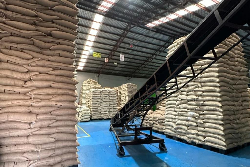 Descamex coffee warehouse in Cordoba City, Veracruz