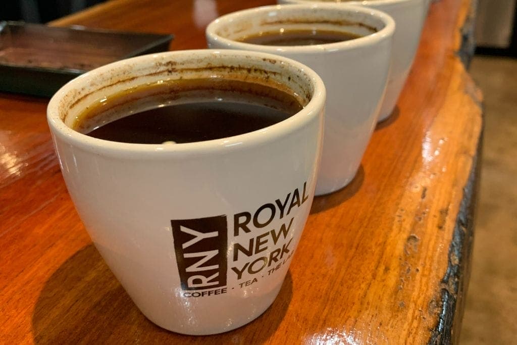 Royal New York specialty coffee cupping